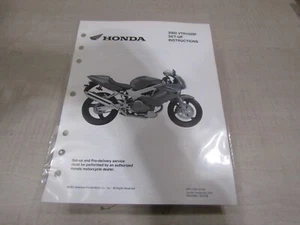 2002 HONDA VTR1000F SUPERHAWK OEM FACTORY SET UP INSTRUCTIONS MANUAL - Picture 1 of 1
