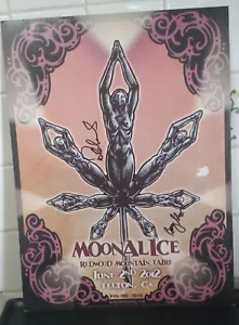 MOONALICE Concert Poster 6-2-2012 Rock Felton, Ca. Redwood mountain faire SIGNED - Picture 1 of 4