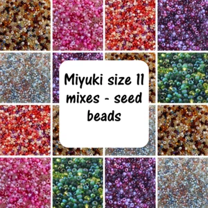 Miyuki 11/0 Seed Bead Mixes - 22g pack, choice of 6 to choose from. *CJ Beaders* - Picture 1 of 7