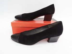 Xavier Danaud Black Suede Court Shoes  Size EU 41 UK 7 - Picture 1 of 8