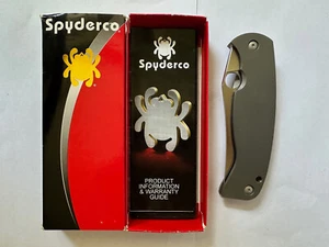 New Spyderco /Farid K2 /Titanium 10V /C185TIP /Discontinued Exclusive rare - Picture 1 of 16