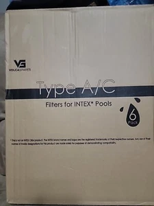 6 Pack Volca Spares Type A / C Replacement Filter Cartridge for INTEX Pool - Picture 1 of 2