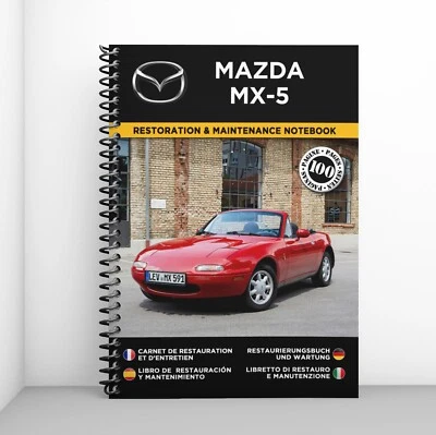 MAZDA MX-5  : Libretto Di Restauro E Manutenzione - CONSEGNA GRATUITA - Immagine 1 di 4