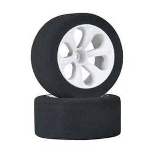 Jaco Prism 1/10 Mounted Truck Rear Foam Tires Pink (2) w/ 12mm Hex - Picture 1 of 1