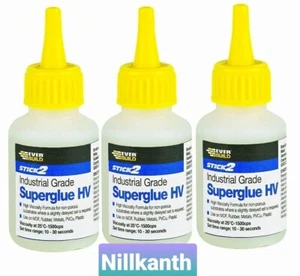 3 x 50 g Everbuild Industrial HV Alta Viscosidad SuperPegamento Adhesivo Super Pegamento LG - Imagen 1 de 2