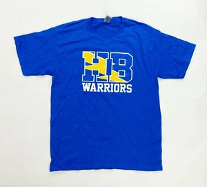 Gildan Henry B. Du Pont Warriors Heavy Cotton SS Tee Shirt Youth L XL Blue - Picture 1 of 2