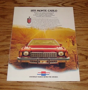 Original 1975 Chevrolet Monte Carlo Sales Brochure 75 Chevy Landau - Picture 1 of 2