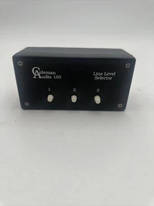 Coleman Audio LS3 Line Level Selector Passive Monitor Speaker Switcher - Picture 1 of 5