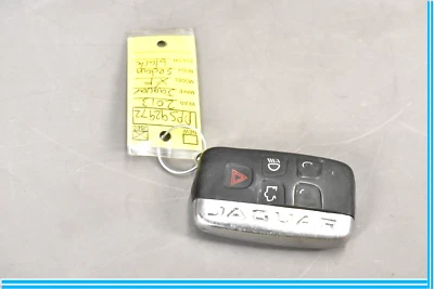 13-15 XF Black/Chrome Fobkey Key Fob Remote 5 Five Button Factory Transponder OE - Image 1 of 4