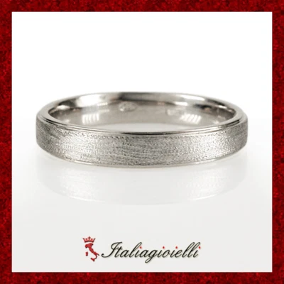 Grazioso Anello Fedina in Argento 925 Rodiato Oro Bianco - Immagine 1 di 4