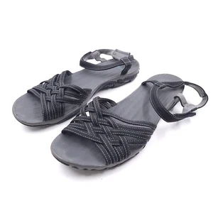 Teva 4187 Haloa Sandals Leather Flats Slingbacks Strappy Womens 10 - Picture 1 of 7