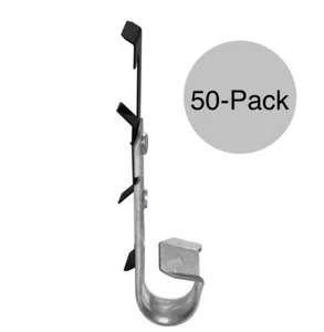 3/4" J-Hook Batwing Mount Route Hanger Network Cable Cord Wire Management 50Pak - Picture 1 of 6