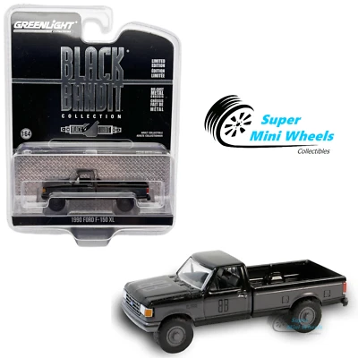 Greenlight 1:64 Black Bandit 1990 Ford F-150 XL 28150-E - Image 1 of 2
