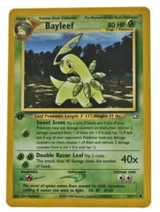 Bayleef 29/111 1st Edition Uncommon Neo Genesis NM With eBay Shipping - Picture 1 of 3