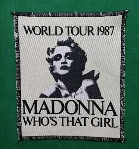 MADONNA World Tour 87 Who's That Girl - Toppa - misura Cm. 14,5 x 16,5 - Imagen 1 de 1
