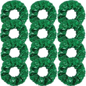 12 Pcs Sequin Scrunchies Bridesmaid Scrunchies Elastics Ponytail Holders Hair... - Picture 1 of 6