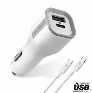 30W USB-C PD Car Charger PLUS USB-C to C Cable, UL-Listed and USB-IF Certified - Picture 1 of 12