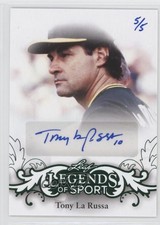 2015 Leaf Legends of Sport Base Auto Green /5 Tony LaRussa #BA-TLR Auto HOF