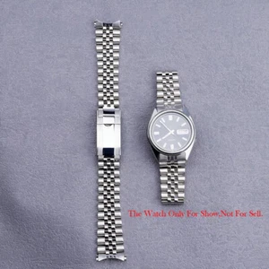 19 mm hohles gebogenes Ende Uhrenarmband Jubiläumsarmband für Seiko 5 SNXS75 SNXS79K1 - Bild 1 von 14