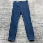 Gap Jeans Size 30T Womens Side Zip Legging 1969 Mid Rise Medium Wash Blue Denim