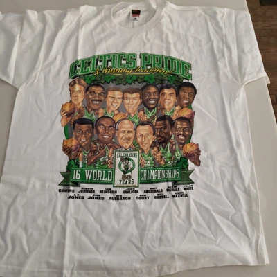 De colección Años 90 Celtics Pride Una Tradición Ganadora Celebrando 50 Años XL NUEVO EN STOCK Foto 1 de 4