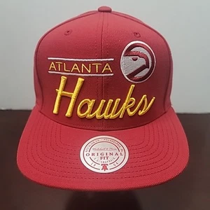 NBA Mitchell & Ness Atlanta Hawks Snapback Hat - Picture 1 of 7