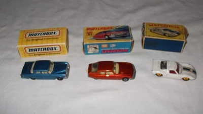 Matchbox 3er Konvolut alte Modelle in OVP , Benz , Citroen , Ford GT40 - Bild 1 von 4