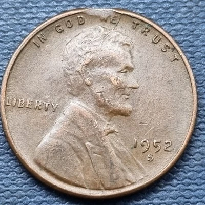 1952 S Lincoln Wheat Cent 1c ERROR - Clipped Planchet #94963 - Image 1 of 2