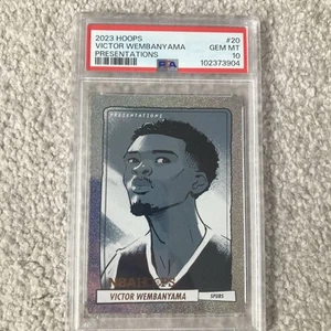 VICTOR WEMBANYAMA PSA 10 2023-24 HOOPS PRESENTATIONS CASE HIT ROOKIE CARD RC NBA - Picture 1 of 2
