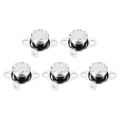 KSD301 Thermostat 60C NO Temperature Thermal Control Switch 90C Angle/5 Pcs - Image 1 of 4