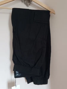 Girls New Look Cargo Trousers. New With Tags. Age 12. Black. - Picture 1 of 5