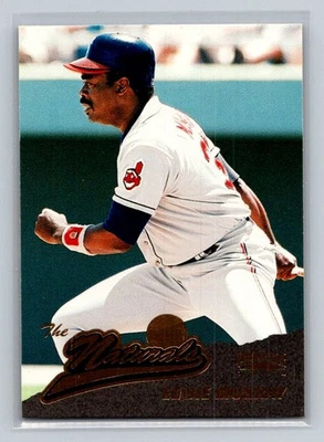 Tarjeta de béisbol 1996 Pinnacle Nationals #154 Eddie Murray Cleveland Indians Foto 1 de 2
