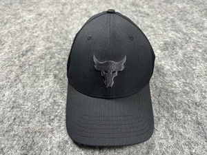 Project Rock Under Armour Hat Cap Snapback Mens Black Gym Lifting Work Out OSFM - Picture 1 of 7