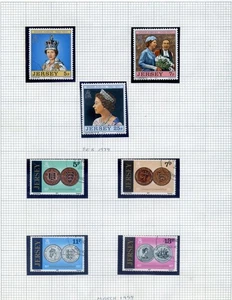 JERSEY UK BRITAIN MNH CTO STAMPS, SETS, COINS, SHIPS QEII, PHILATELIC COLLECTION - Picture 1 of 3