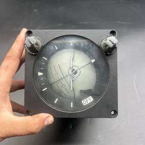 Vintage Indicator Attitude Lear Singler Aircraft Military Part - Picture 1 of 3