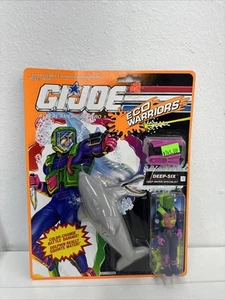 1991 Hasbro GI Joe Eco Warriors Deep Six Figure & Dolphin Carded MOC Sealed - Picture 1 of 2