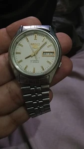 vintage seiko 5 automatic white dial 7009.stainless steel watch - Picture 1 of 10