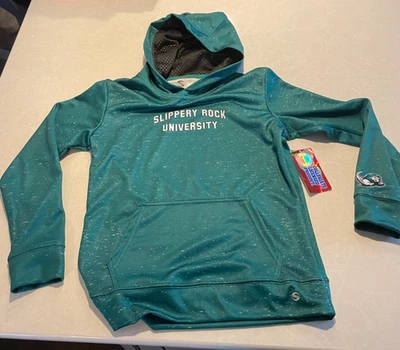 НОВАЯ молодежная толстовка с капюшоном Slippery Rock University (зеленая) - размер M 8/10 - Изображение 1 из 4