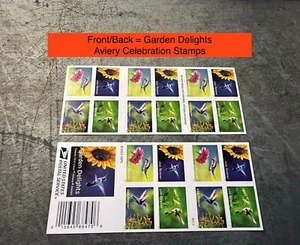 New Book 20 Stamps – “GARDEN DELIGHTS” – Aviary Invitation Stamps – 2023 - Picture 1 of 5