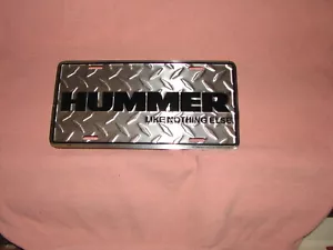 vintage Hummer metal sign '90s like nothing else size 30x16 cm. - Imagen 1 de 1