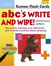 ABC's Write and Wipe Lowercase Letters (Kumon Flash Cards) Ages 6-8, kinderg...