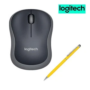 Logitech M185 Wireless Mouse for Computers Laptops Fast Scrolling Bundle - Picture 1 of 6