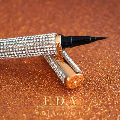 Liquid Eyeliner Ultra Fine Slim Felt Tip Waterproof Vegan Eye Liner Pen Black - Image 1 of 4