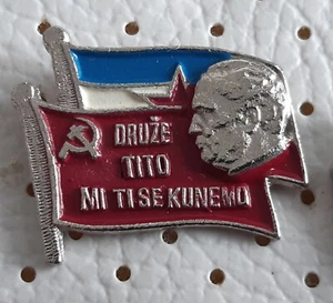 Sozialistische Bundesrepublik Jugoslawien Flagge Tito Kommunistische Partei Pin - Bild 1 von 1