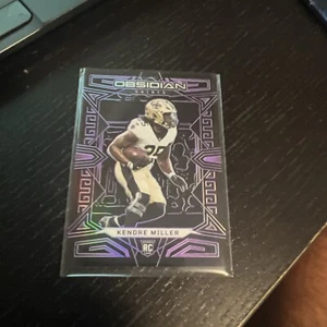 Grabado eléctrico Kendre Miller 2023 Panini Obsidian púrpura novato RC #13/75 Saints - Imagen 1 de 3