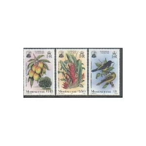 Montserrat 551-553, MNH. Michel 565-567. 1985. Mango, Lobster Claw, Oriole. - Picture 1 of 1
