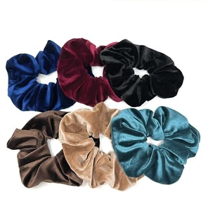6 Pack Extra Large Scrunchies for Women's Thick Hair, Premium Velvet Soft Jumbo - Picture 1 of 8