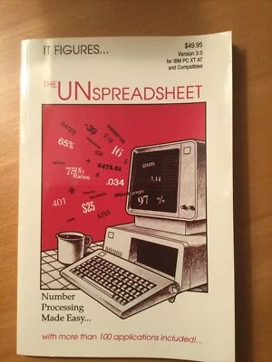 New. Unused. The UNspreadsheet. Vintage. With 100+ Ready-to-Run Applications.  - Image 1 of 3