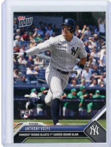 Anthony Volpe 2023 Topps Now #264 ROOKIE BLASTS 1st CAREER GRAND SLAM Yankees b - Imagen 1 de 6