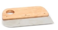 Birchwood con Maniglia Dough Raschietto con Una Lama IN Acciaio Inox